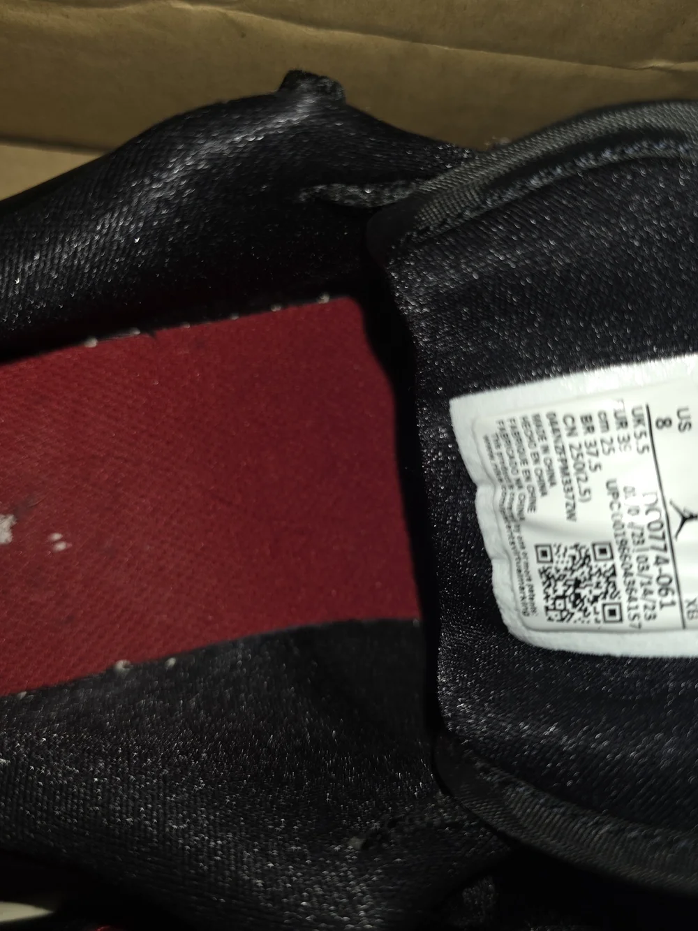 Air Jordan Style Black & Red High-Top Sneakers - Men's